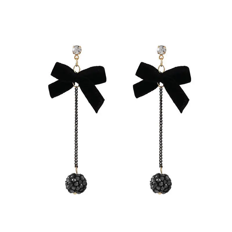 2021 new fashion Bow Earrings female Korean temperament high sense of atmosphere long earrings dangle earrings
2021 new fashion Bow Earrings female Korean temperament high sense of atmosphere long earrings dangle earrings
