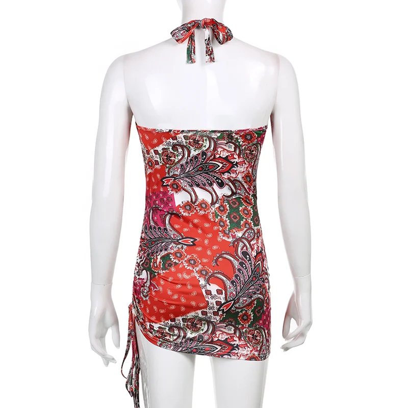 IAMSURE Beach Style Sexy Floral Drawstring Dress Holiday Skinny Slim Tie Back Backless Hollow Out Mini Dresses Women Clubwear
IAMSURE Beach Style Sexy Floral Drawstring Dress Holiday Skinny Slim Tie Back Backless Hollow Out Mini Dresses Women Clubwear