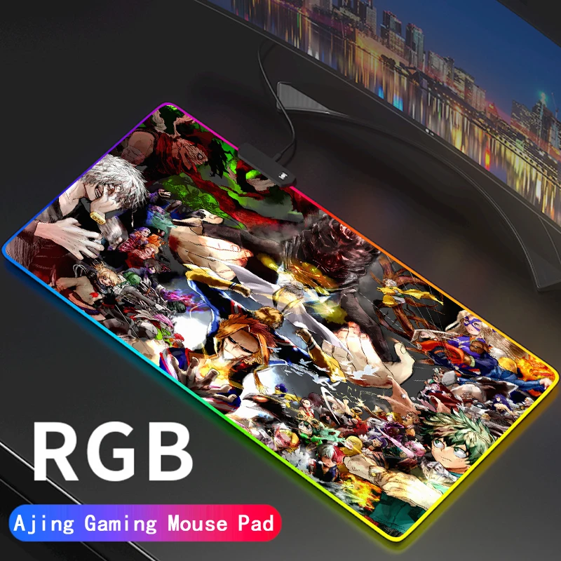 Игровой RGB коврик для мыши с рисунком «сделай сам» из аниме «Моя геройская Академия», большой скоростной игровой светодиодный коврик для мы...
Игровой RGB коврик для мыши с рисунком «сделай сам» из аниме «Моя геройская Академия», большой скоростной игровой светодиодный коврик для мы...