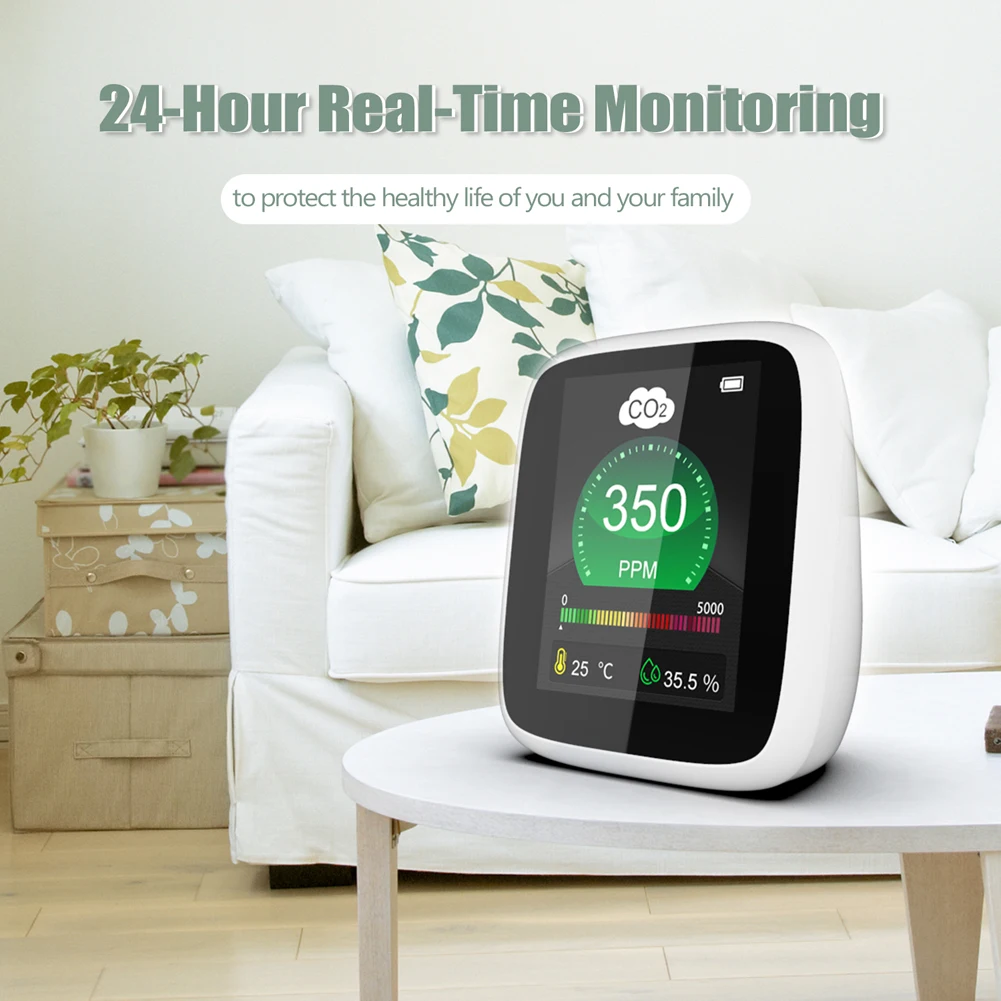 CO2 Meter Air Quality Monitor DM1308 Temperature Humidity Detecting Tool Desktop Air Quality Monitor Multipurpose Detection Tool
CO2 Meter Air Quality Monitor DM1308 Temperature Humidity Detecting Tool Desktop Air Quality Monitor Multipurpose Detection Tool