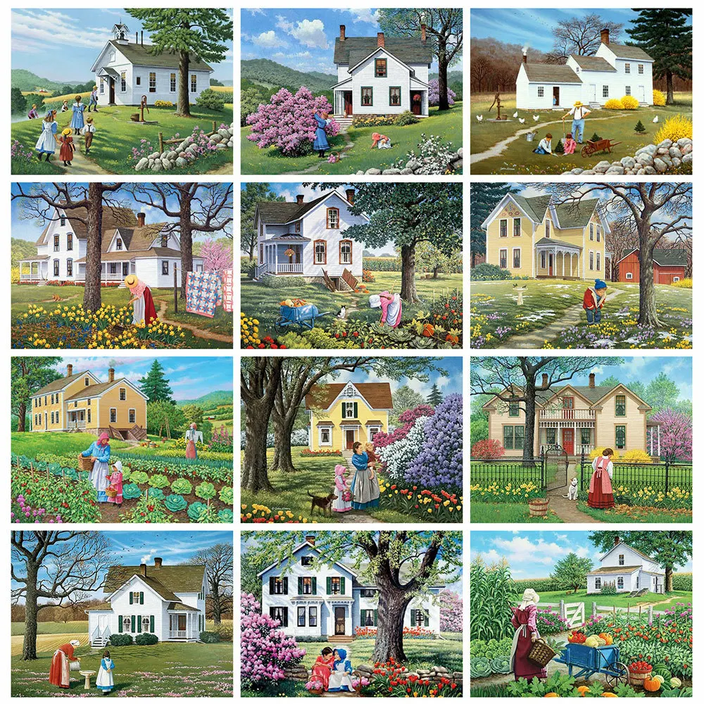 HUACAN Diamond Painting New House Farm DIY Diamond Embroidery Cross Stitch Landscape Portrait Rhinestones Mosaic Handmade Gift
HUACAN Diamond Painting New House Farm DIY Diamond Embroidery Cross Stitch Landscape Portrait Rhinestones Mosaic Handmade Gift