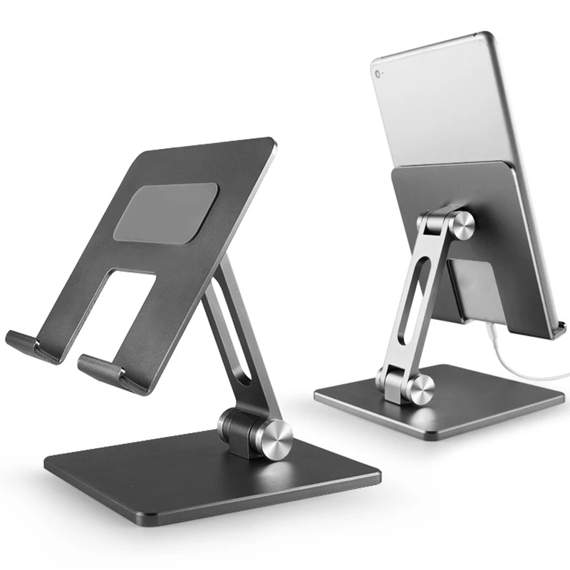 Tablet Stands For iPad Pro Adjustable Desktop Metal Bracket Foldable Height Angle Phone Holder For iPhone Huawei Samsung Bracket
Tablet Stands For iPad Pro Adjustable Desktop Metal Bracket Foldable Height Angle Phone Holder For iPhone Huawei Samsung Bracket