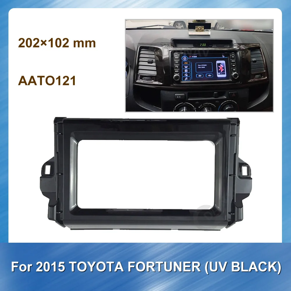 Car Radio Fascia for Toyota fortuner UV Black 2015 Car refitting DVD frame Special Dash Trim Kit Frame Panel Car Refitting
Car Radio Fascia for Toyota fortuner UV Black 2015 Car refitting DVD frame Special Dash Trim Kit Frame Panel Car Refitting