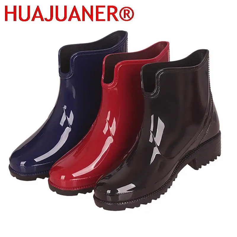 Women Rain Boots Non Slip Patent Leather Wateproof Woman Shoes Low Heels Plus Size Ladies Casual Fashion 2020 Pumps Female
Women Rain Boots Non Slip Patent Leather Wateproof Woman Shoes Low Heels Plus Size Ladies Casual Fashion 2020 Pumps Female