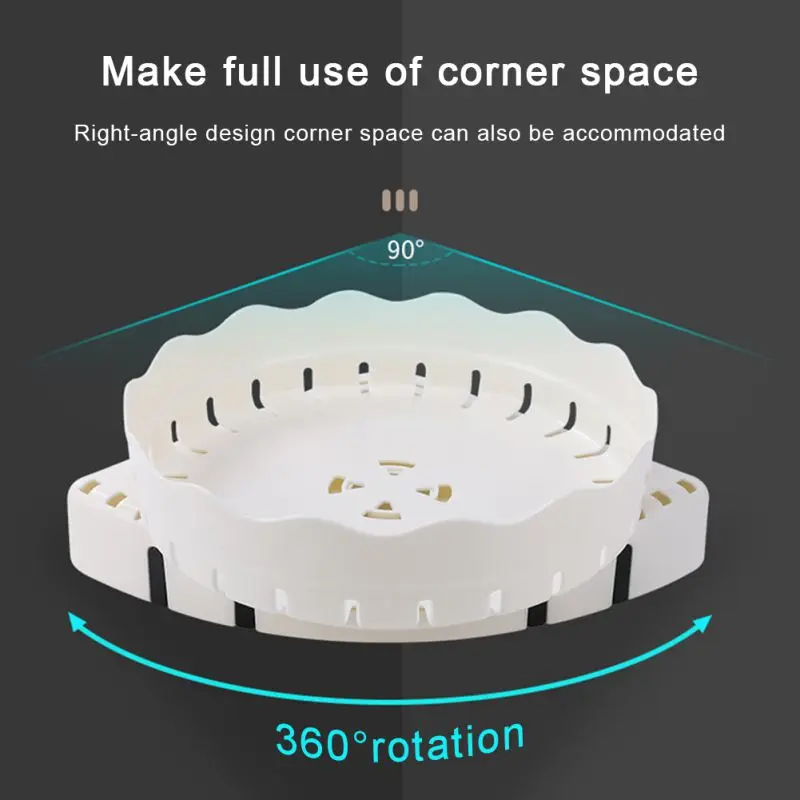 Double Layer Turnable Cabinet Organizer Premium 360 Rotating Plastic Spice Rack With Hook Corner Storage Tray for Bathroom
Double Layer Turnable Cabinet Organizer Premium 360 Rotating Plastic Spice Rack With Hook Corner Storage Tray for Bathroom