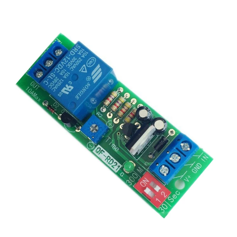 QF-RD21 5V/12V/24V Timer Control Relay Module Timer Delay Switch Module Turn Off Delay Switch Board For Exhaust Fan
QF-RD21 5V/12V/24V Timer Control Relay Module Timer Delay Switch Module Turn Off Delay Switch Board For Exhaust Fan