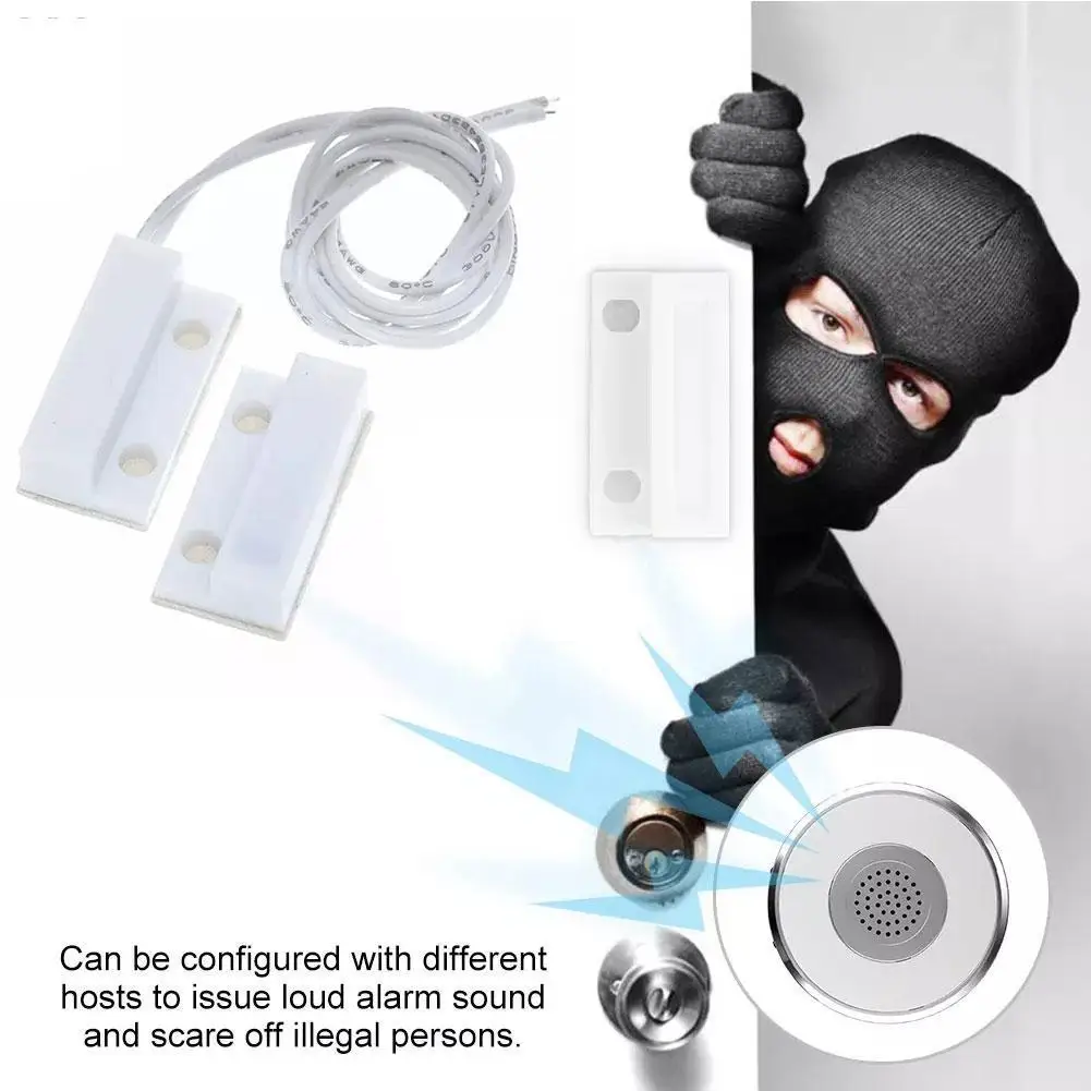 Wired Door Window Sensor Detector Magnetic Magnetic Home Switch gsm Alarm NC normally For our Wire pstn System Closed Y6P1 
Wired Door Window Sensor Detector Magnetic Magnetic Home Switch gsm Alarm NC normally For our Wire pstn System Closed Y6P1