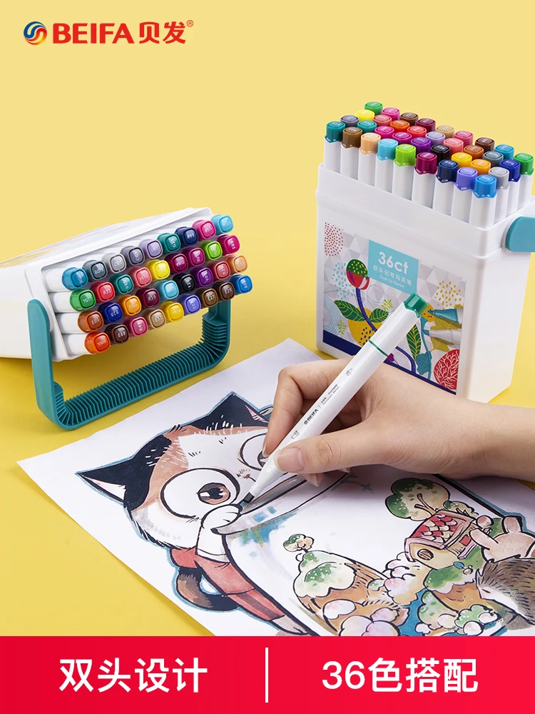 36 pcs Mark Pen Double Head Set Watercolor 12 24 Color Children's Comics Art Student Special Painting Pen
36 pcs Mark Pen Double Head Set Watercolor 12 24 Color Children's Comics Art Student Special Painting Pen
