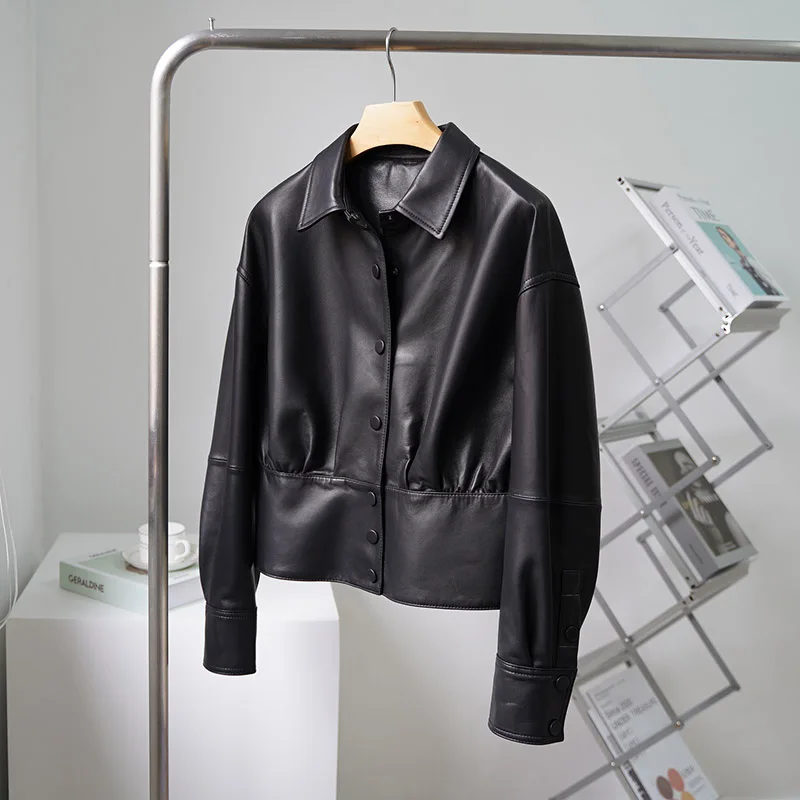 2021 New women Spring Autumn Casual Real Genuine Sheepskin Leather Jacket Coat Turn Down Collar
2021 New women Spring Autumn Casual Real Genuine Sheepskin Leather Jacket Coat Turn Down Collar