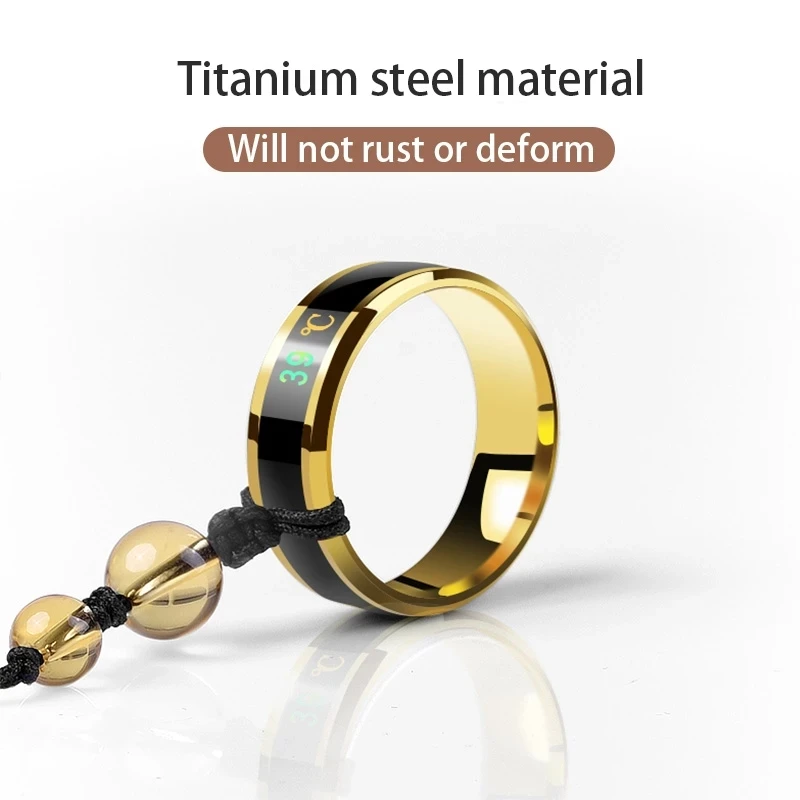 Titanium Alloy Smart Temperature Sensor Keychain Pendant Anti-Lost Ring Man Ring Phone Jewelry Couple Gift
Titanium Alloy Smart Temperature Sensor Keychain Pendant Anti-Lost Ring Man Ring Phone Jewelry Couple Gift
