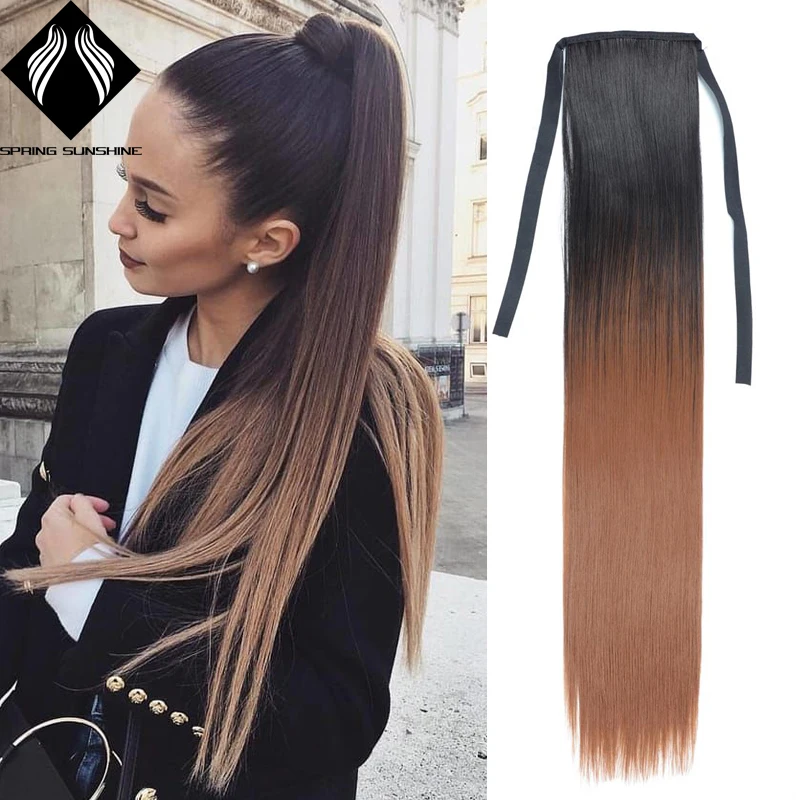 Synthetic Ponytails Long Blonde Ponytail silky Straight Black clip in Ponytail Drawstring Wrap Around Clip in Hair Extension 
Synthetic Ponytails Long Blonde Ponytail silky Straight Black clip in Ponytail Drawstring Wrap Around Clip in Hair Extension