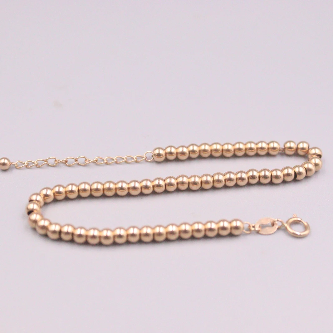 Au750 Real 18K Rose Gold Bracelet For Women Female Polish Small Beads 3.0mm Link Adjustable Bracelet Women 16.5+2.5cmL
Au750 Real 18K Rose Gold Bracelet For Women Female Polish Small Beads 3.0mm Link Adjustable Bracelet Women 16.5+2.5cmL