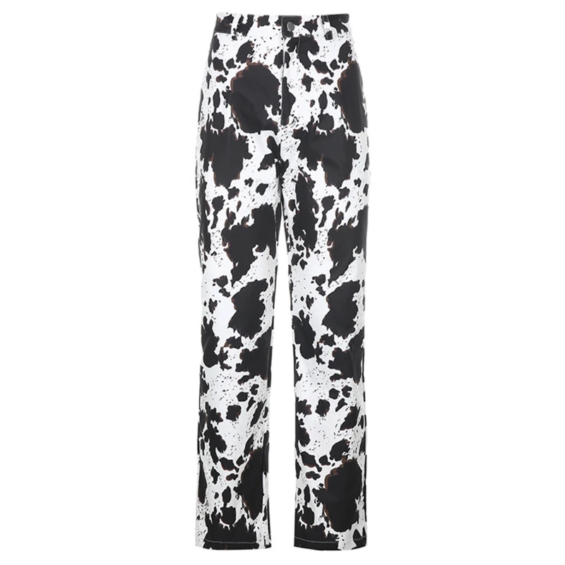 Women Boho Stretchy Animal Milk Cow Print Long Pants High Waisted Straight Trousers Harajuku Vintage 90s Autumn Casual
Women Boho Stretchy Animal Milk Cow Print Long Pants High Waisted Straight Trousers Harajuku Vintage 90s Autumn Casual