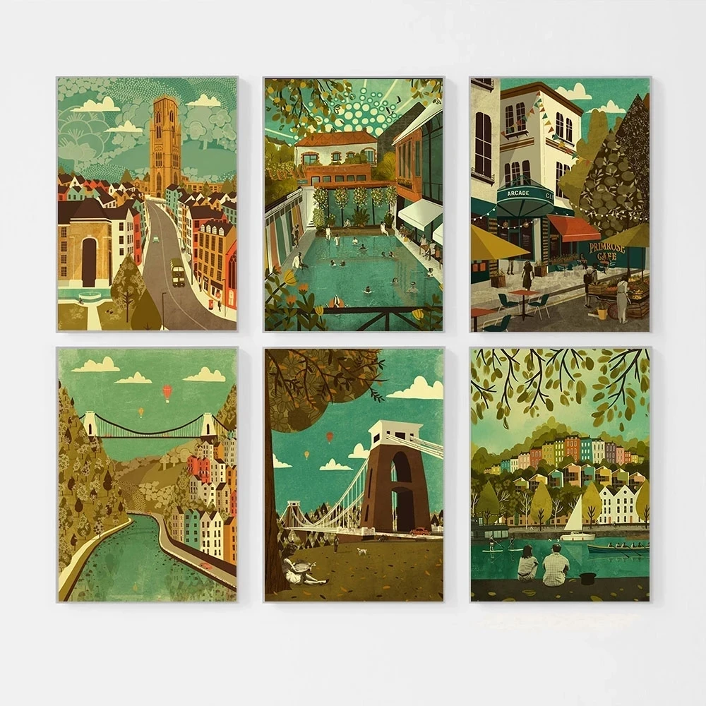 HD Print Travel City Anime Poster Rainbow Houses Landscape Canvas Wall Art Picture Home Decoration Living Room No Frame Painting
HD Print Travel City Anime Poster Rainbow Houses Landscape Canvas Wall Art Picture Home Decoration Living Room No Frame Painting