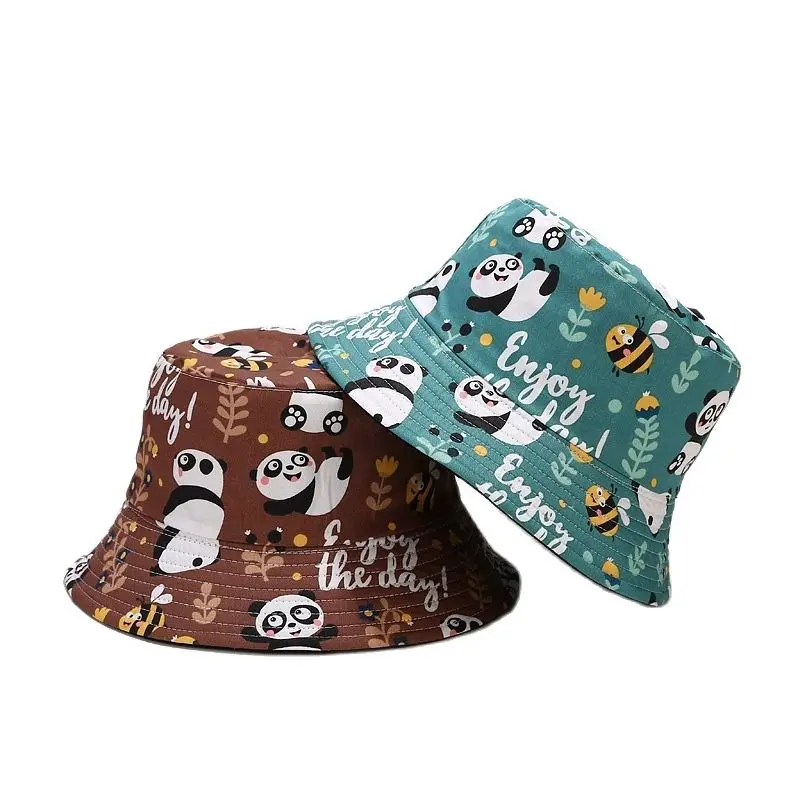 Summer Fisherman Hat Reversible Cartoon Bucket Hats for Women Men Street Hip Hop Bucket Cap Panda Fishing Hat
Summer Fisherman Hat Reversible Cartoon Bucket Hats for Women Men Street Hip Hop Bucket Cap Panda Fishing Hat