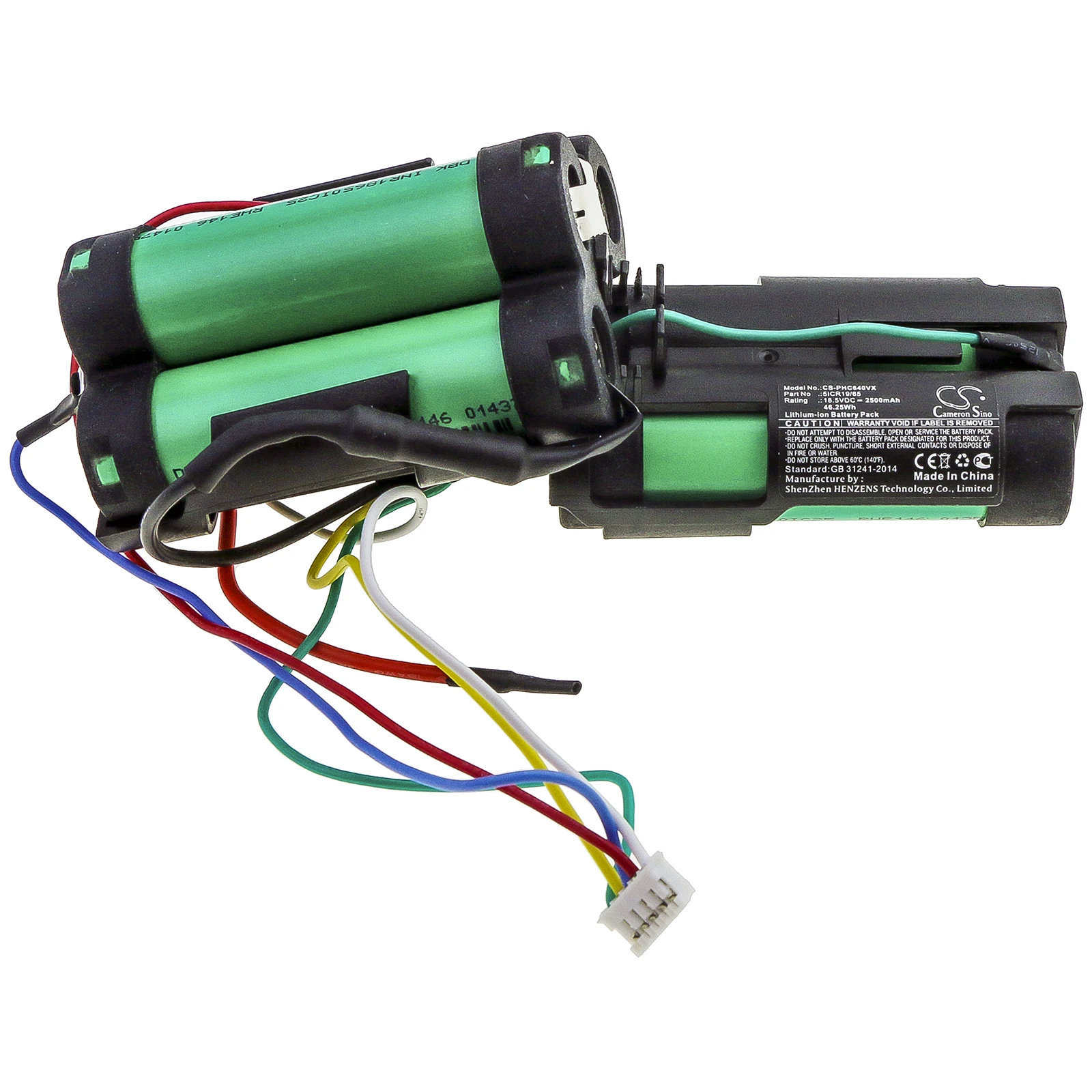 Cameron Sino Vacuum Battery 5ICR19/65 for Philips FC6404, FC6405, FC6168,FC6169,FC6763,FC6171
Cameron Sino Vacuum Battery 5ICR19/65 for Philips FC6404, FC6405, FC6168,FC6169,FC6763,FC6171