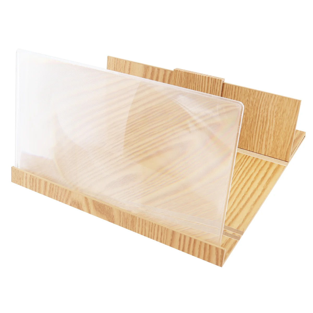 4X 12 Inch Portable Golden Wood Grain PMMA + Fiberboard 3D Video Mobile Phone Screen Magnifier with Mobile Phone Bracket
4X 12 Inch Portable Golden Wood Grain PMMA + Fiberboard 3D Video Mobile Phone Screen Magnifier with Mobile Phone Bracket