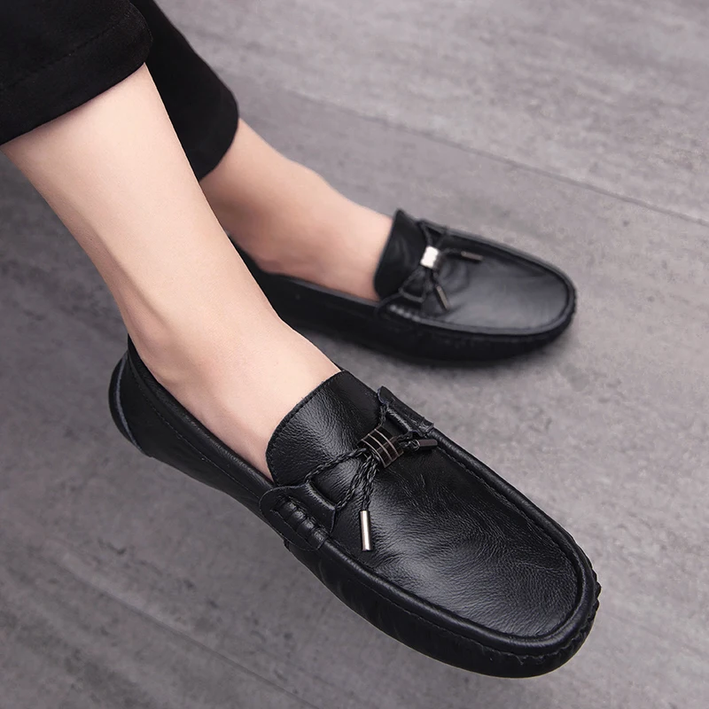 Genuine Leather Tassel Fashion Men's Shoes Slip On Mens Loafers Casual Shoes Men Mocasines Man Leisure Flat Designer Low Lofars
Genuine Leather Tassel Fashion Men's Shoes Slip On Mens Loafers Casual Shoes Men Mocasines Man Leisure Flat Designer Low Lofars
