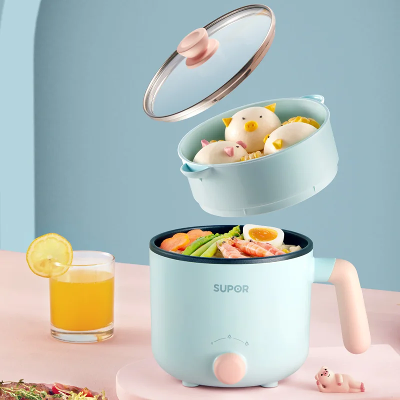 220V Mini 1.2L Electric Rice Cooker Non-Stick Multi Cooker Electric Frying Pot With Steamer Household Hot Pot 
220V Mini 1.2L Electric Rice Cooker Non-Stick Multi Cooker Electric Frying Pot With Steamer Household Hot Pot