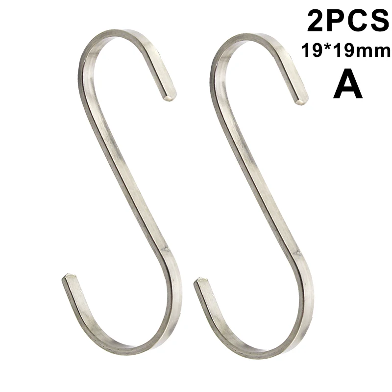 2 Pcs Stainless Steel S Hooks Hanging Clothes Umbrella Kitchen Sundries Hanger TY53
2 Pcs Stainless Steel S Hooks Hanging Clothes Umbrella Kitchen Sundries Hanger TY53