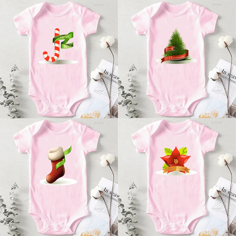 Merry Christmas Print Newborn Onesies Pink Short Sleeve Bodysuit Casual Girls Boys Body Clothing Jumpsuit Romper Baby Clothes
Merry Christmas Print Newborn Onesies Pink Short Sleeve Bodysuit Casual Girls Boys Body Clothing Jumpsuit Romper Baby Clothes
