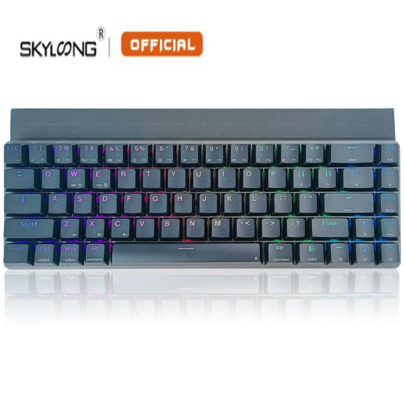 SKYLOONG NT68 Black/White Portable Mechanical Short Switch Bluetooth Keyboard With Folding Stand RGB Backlit Gamer Accessories
SKYLOONG NT68 Black/White Portable Mechanical Short Switch Bluetooth Keyboard With Folding Stand RGB Backlit Gamer Accessories
