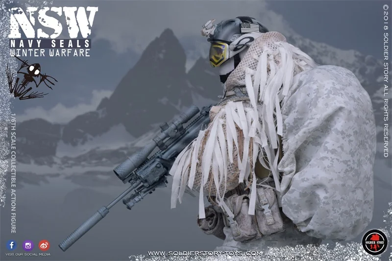 SoldierStory SS109 1/6th Camouflage Combat Uniform Model Of Snow NSW WINTER WARFARE Soldier Doll For 12inch Doll Action Collect
SoldierStory SS109 1/6th Camouflage Combat Uniform Model Of Snow NSW WINTER WARFARE Soldier Doll For 12inch Doll Action Collect