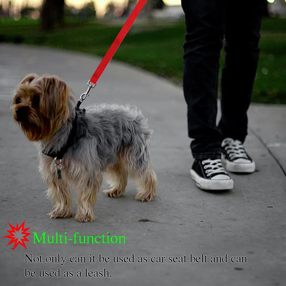 Dog Cat Safety Seat Belt Strap Car Headrest Restraint Adjustable Nylon Dog Restraints Vehicle Seatbelts Harness Pet Accessories
Dog Cat Safety Seat Belt Strap Car Headrest Restraint Adjustable Nylon Dog Restraints Vehicle Seatbelts Harness Pet Accessories