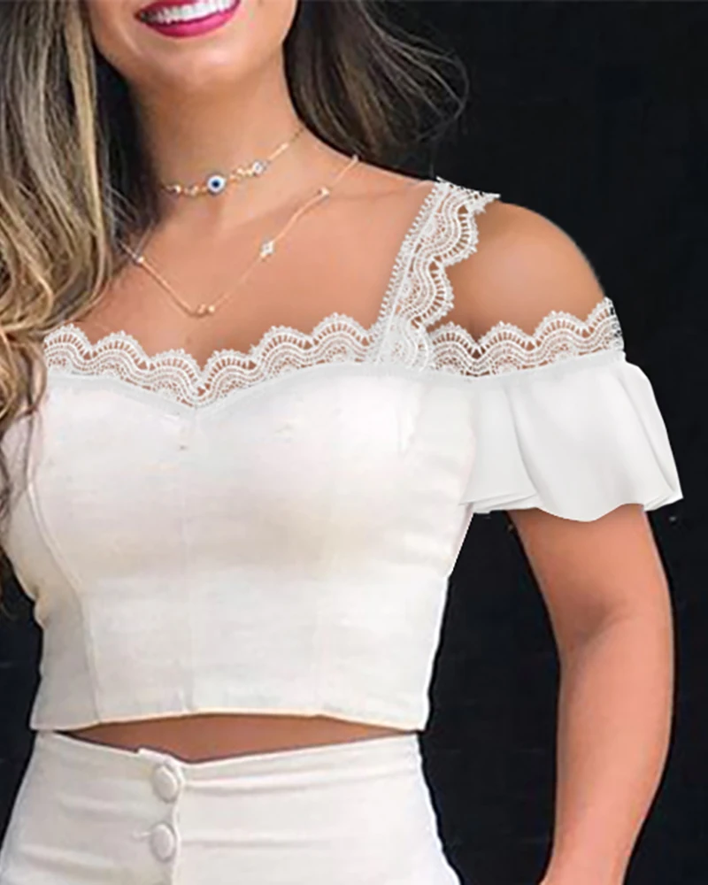 2021 New Summer Women's Plain Color Flowy Sleeve Top and Button Pocket Design Shorts Set Elegant Female T and Shorts 2-piece Set
2021 New Summer Women's Plain Color Flowy Sleeve Top and Button Pocket Design Shorts Set Elegant Female T and Shorts 2-piece Set