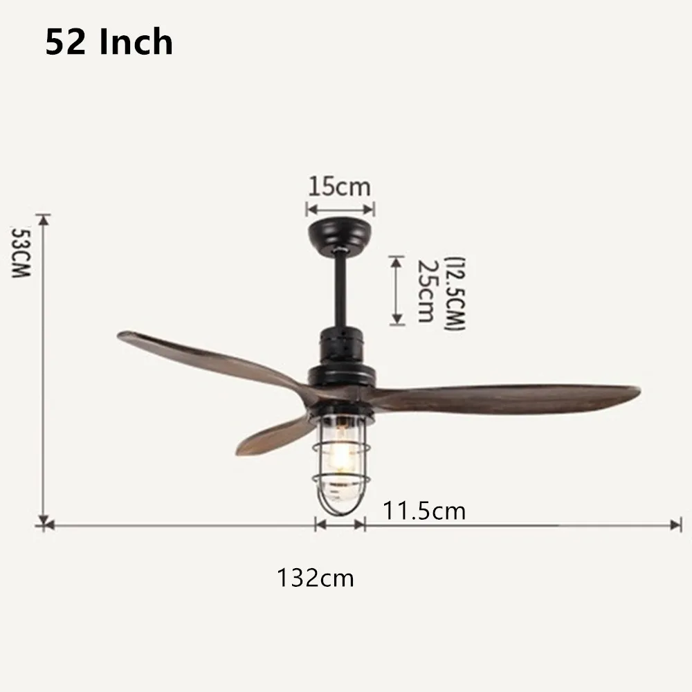52 inch wood retro ceiling fan vintage light with remote control industrial wind restaurant lights cafe living room balcony loft
52 inch wood retro ceiling fan vintage light with remote control industrial wind restaurant lights cafe living room balcony loft