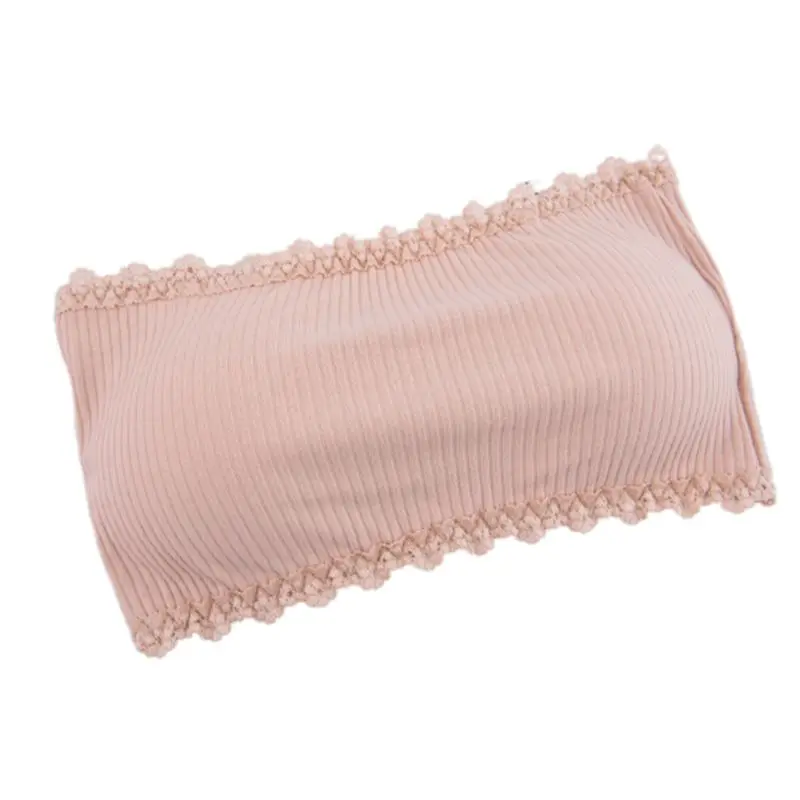 Y166 Women Girls Summer Ribbed Striped Strapless Bandeau Bra Floral Lace Trim Solid Color Push Up Bralette Adjustable Hooks Tube
Y166 Women Girls Summer Ribbed Striped Strapless Bandeau Bra Floral Lace Trim Solid Color Push Up Bralette Adjustable Hooks Tube