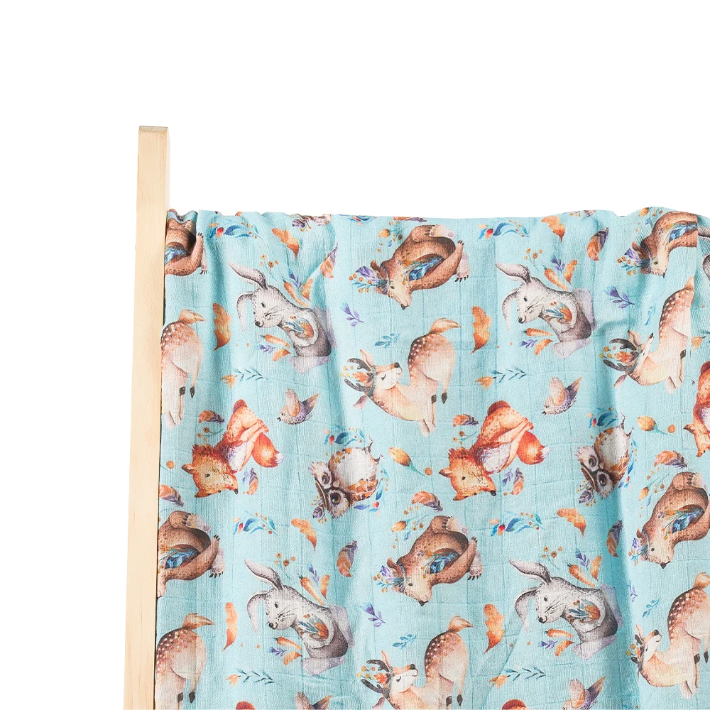 Coola Peach 1Pcs Muslin Soft Bamboo Cotton Blanket Digital Print Baby Wrap Breathable Baby Swaddle
Coola Peach 1Pcs Muslin Soft Bamboo Cotton Blanket Digital Print Baby Wrap Breathable Baby Swaddle
