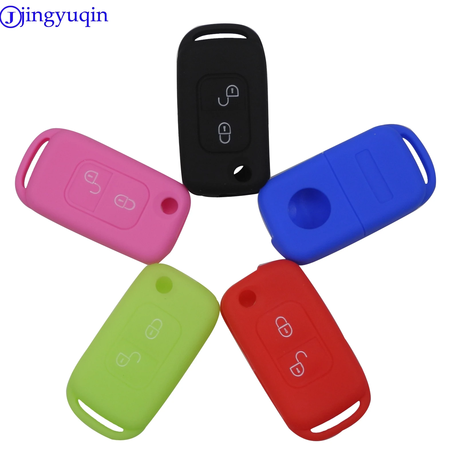 jingyuqin Silicone Key Fob Case Cover For Mercedes Benz E113 A C E S W168 W202 W203 Two 2 Buttons Flip Folding Car Accessories
jingyuqin Silicone Key Fob Case Cover For Mercedes Benz E113 A C E S W168 W202 W203 Two 2 Buttons Flip Folding Car Accessories