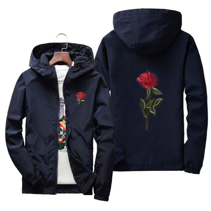 Men Women Embroidery Rose Flower Fashion Windbreaker Hooded Jacket Bomber Jacket Outdoor Sports Jackets Oversized Coats M-7XL
Men Women Embroidery Rose Flower Fashion Windbreaker Hooded Jacket Bomber Jacket Outdoor Sports Jackets Oversized Coats M-7XL