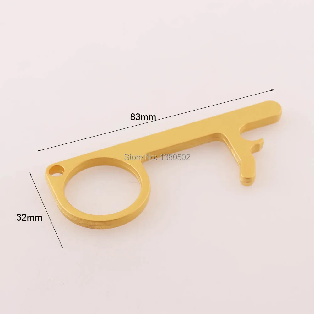 83mm Touch Screen EDC Door Opener Gold Hygiene Hand Antimicrobial Contactless Handle Key Elevator Tool Portable Door Opener
83mm Touch Screen EDC Door Opener Gold Hygiene Hand Antimicrobial Contactless Handle Key Elevator Tool Portable Door Opener