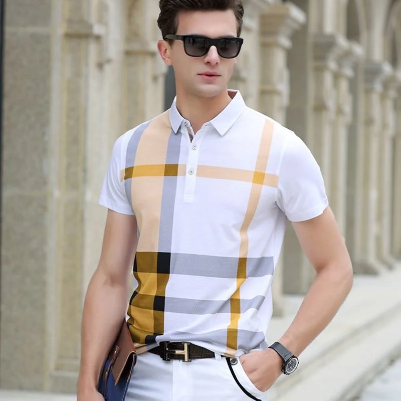 2020 summer polo shirt men's brand clothing cotton short sleeve business casual plaid designer homme camisa breathable plus size
2020 summer polo shirt men's brand clothing cotton short sleeve business casual plaid designer homme camisa breathable plus size