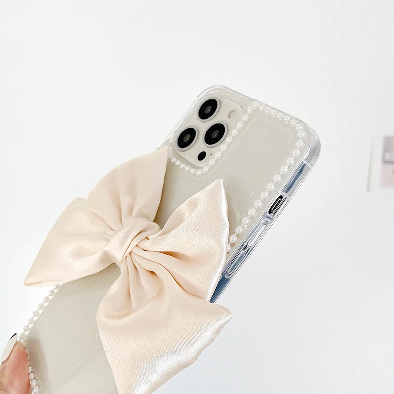 Cute 3D bowknot Pearl frame Phone case for iphone 12 11 pro max 12mini SE2 7 8 plus X XR XS MAX transparent soft cover gril gift
Cute 3D bowknot Pearl frame Phone case for iphone 12 11 pro max 12mini SE2 7 8 plus X XR XS MAX transparent soft cover gril gift