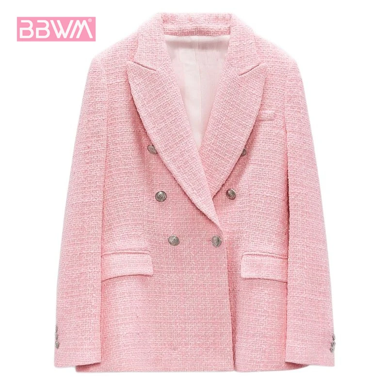 Женский двубортный блейзер в розовую клетку, куртка в западном стиле Харадзюку, пальто, топы
Женский двубортный блейзер в розовую клетку, куртка в западном стиле Харадзюку, пальто, топы