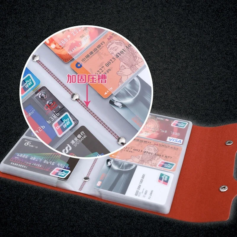 12/24/108 Card Slots Business Credit Card Bank Card Holder PU Leather Card Wallet
12/24/108 Card Slots Business Credit Card Bank Card Holder PU Leather Card Wallet