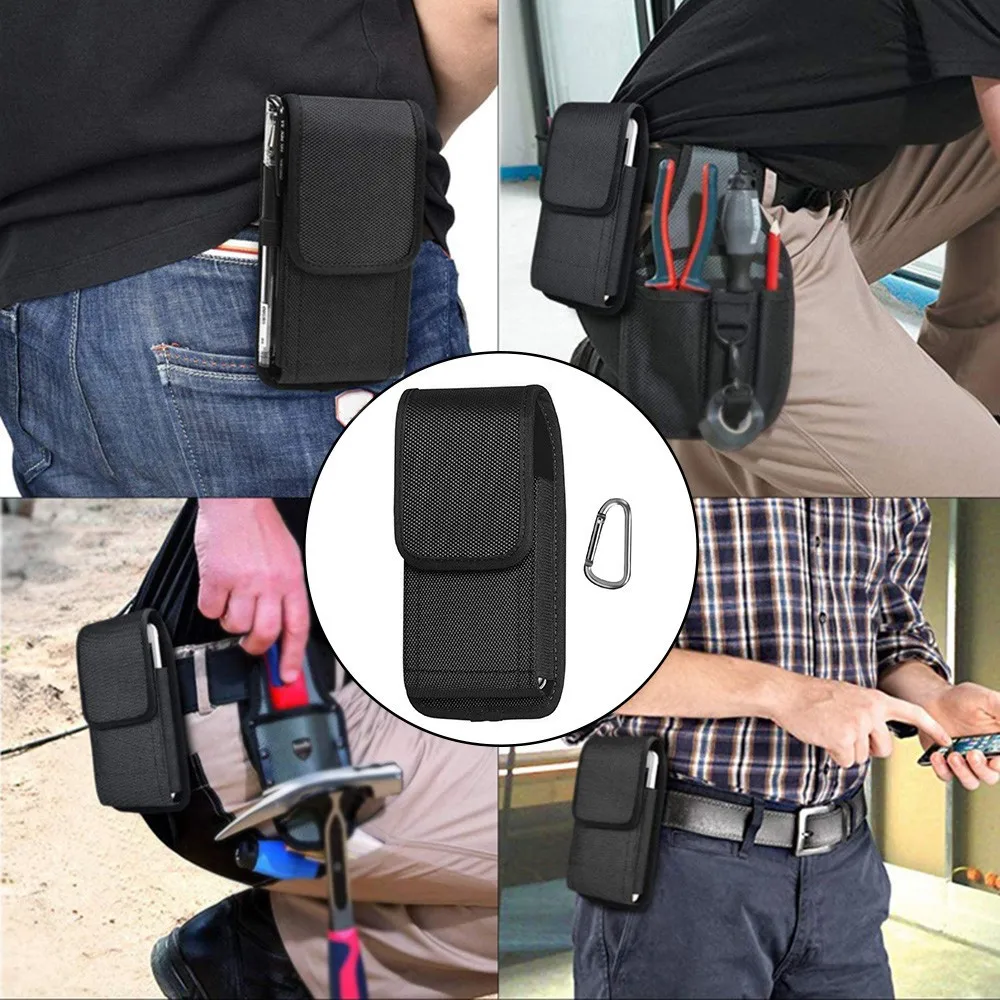 Tactical Phone Pouch Waist Belt Pack Outdoor Sports Cellphone Holster Carry Bag Pen Holder with D-ring Carabiner
Tactical Phone Pouch Waist Belt Pack Outdoor Sports Cellphone Holster Carry Bag Pen Holder with D-ring Carabiner