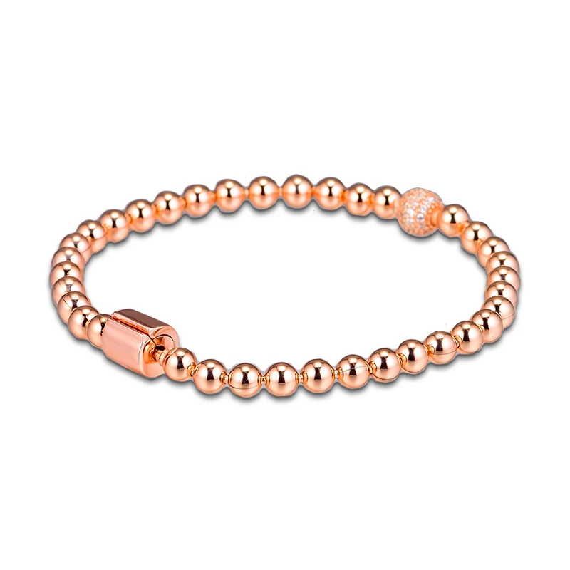 Beads & Pave Bracelet Rose Gold Color Jewelry Fashion Bracelets For Woman DIY 2020 Winter Friend's Gift
Beads & Pave Bracelet Rose Gold Color Jewelry Fashion Bracelets For Woman DIY 2020 Winter Friend's Gift