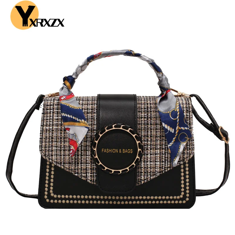 New Autumn Vintage Women Crossbody Bag Scarves Handle Small Handbag PU Leather Cloth Patchwork Wild Shoulder Messenger Bag
New Autumn Vintage Women Crossbody Bag Scarves Handle Small Handbag PU Leather Cloth Patchwork Wild Shoulder Messenger Bag