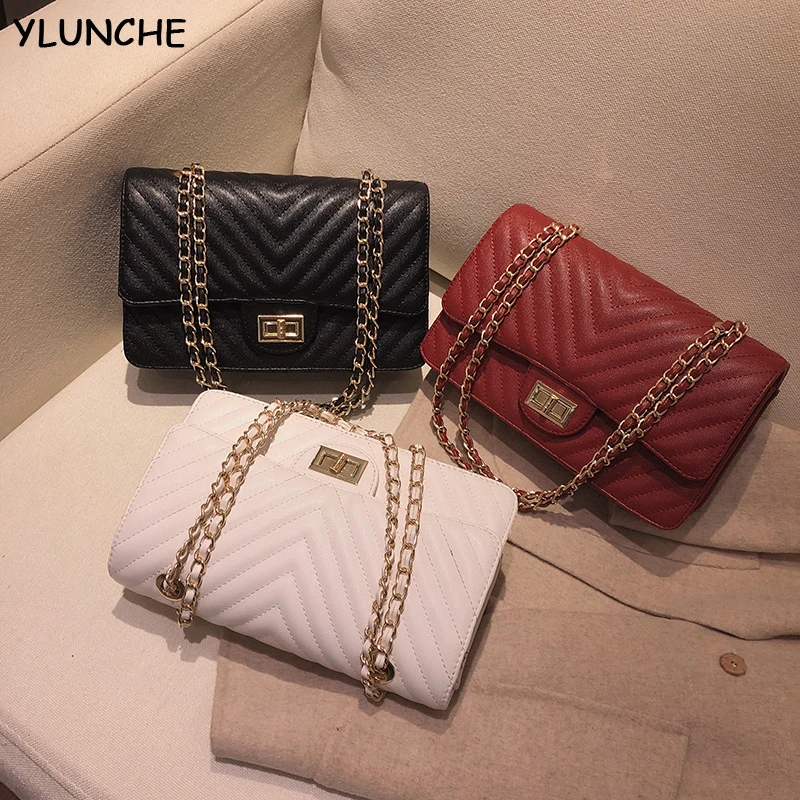YLUNCHEfashion Female Shoulder bags PU leather women's Crossbody bag Luxury designer Lingge Handbags Chains sheepskin Totes 2019
YLUNCHEfashion Female Shoulder bags PU leather women's Crossbody bag Luxury designer Lingge Handbags Chains sheepskin Totes 2019