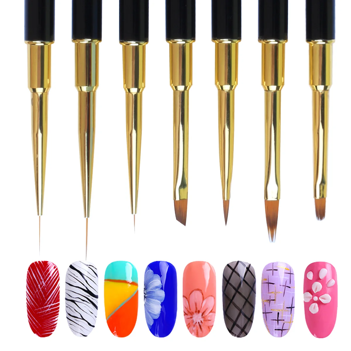 Eval Gold Nail Brush Dual Use Gel Brush For Manicure Acrylic UV Gel Extension Pen For Nail Polish Painting Drawing Brush Set
Eval Gold Nail Brush Dual Use Gel Brush For Manicure Acrylic UV Gel Extension Pen For Nail Polish Painting Drawing Brush Set
