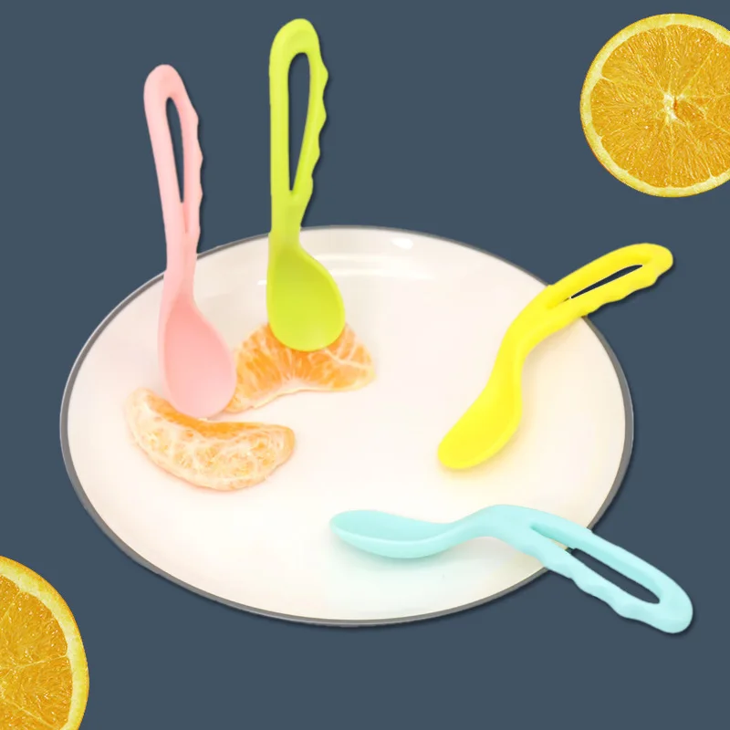 Infant Eating Practice Spork Korean Complementary Food Training Slanting Spoon Baby Anti-fall Eating
Infant Eating Practice Spork Korean Complementary Food Training Slanting Spoon Baby Anti-fall Eating