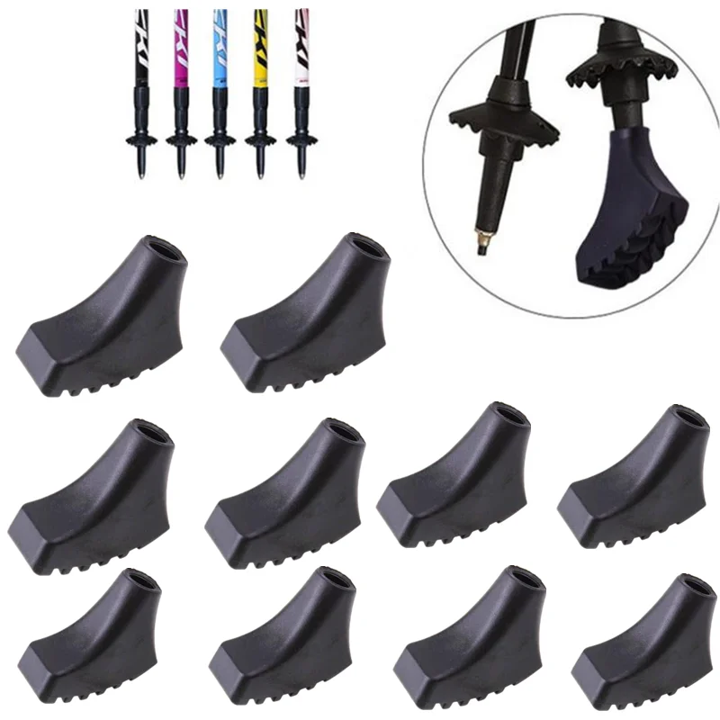 10 pieces/5 pair Nordic Walking Pole Trekking Pole Tip Protectors Rubber Pads Buffer Replacement Tips End for Hiking Stick
10 pieces/5 pair Nordic Walking Pole Trekking Pole Tip Protectors Rubber Pads Buffer Replacement Tips End for Hiking Stick