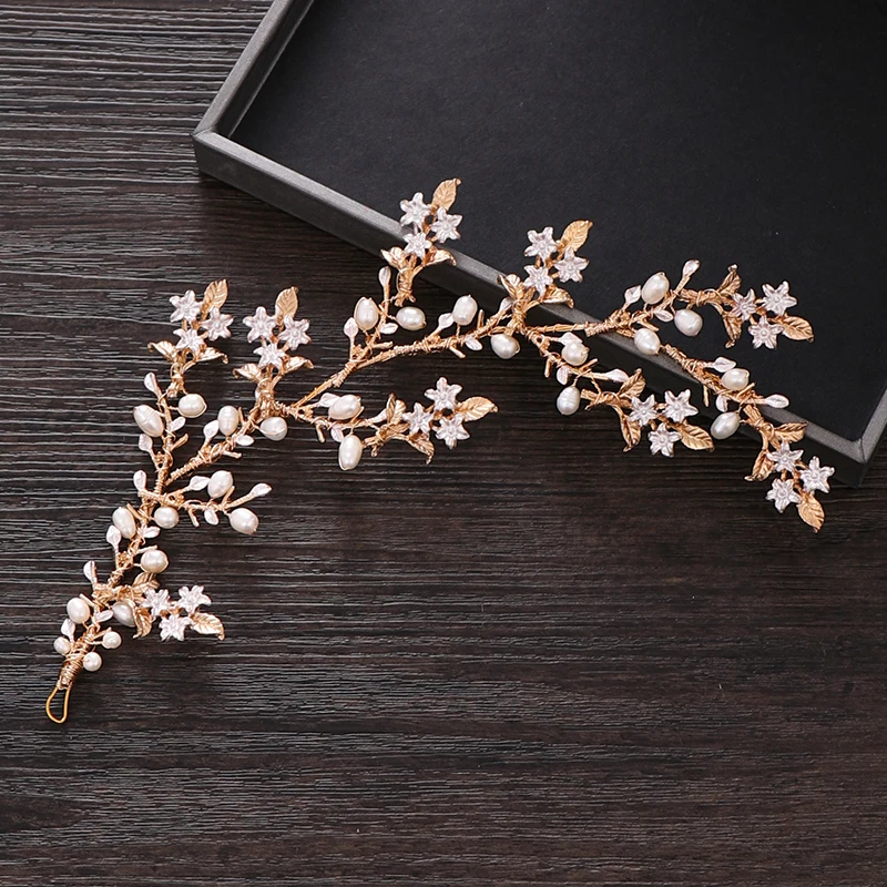Golden Branch Pearl Headband Bride Tiara Wedding Hair Jewelry Head Band Bride Hair Accessories Tiara Wedding Headband Decoration
Golden Branch Pearl Headband Bride Tiara Wedding Hair Jewelry Head Band Bride Hair Accessories Tiara Wedding Headband Decoration