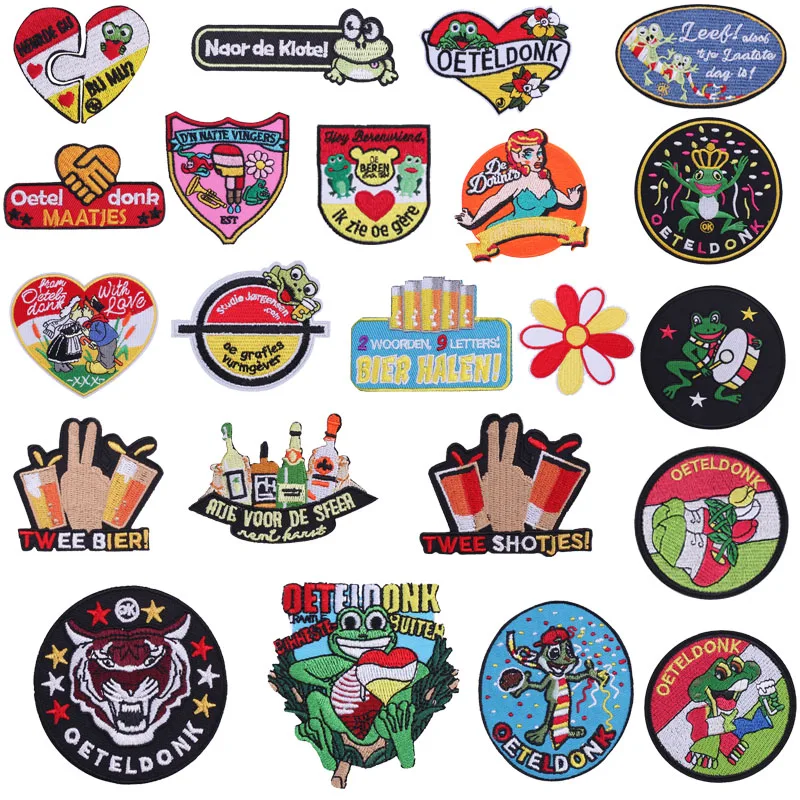 Ironnin Oeteldonk Emblem Frog Carnival For Netherland Emblems Full Embroidered Iron On Embroidered Clothing Patches For Clothing
Ironnin Oeteldonk Emblem Frog Carnival For Netherland Emblems Full Embroidered Iron On Embroidered Clothing Patches For Clothing