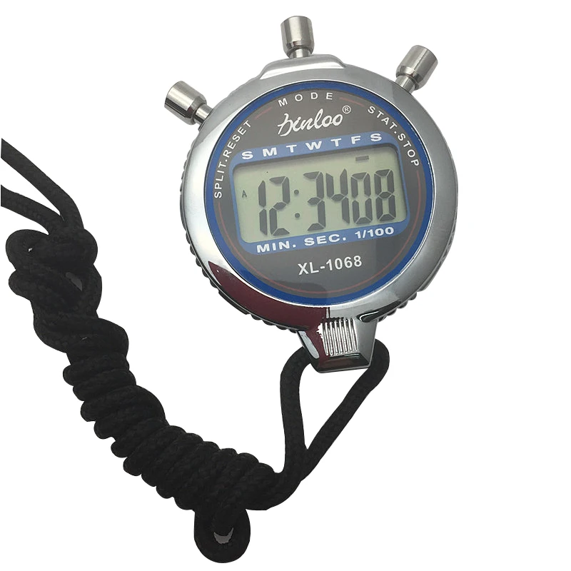

Electronic Stopwatch Sport Digital LCD Timer Handheld Stop Watch With String for Sports Competition Fitness таймер секундомер