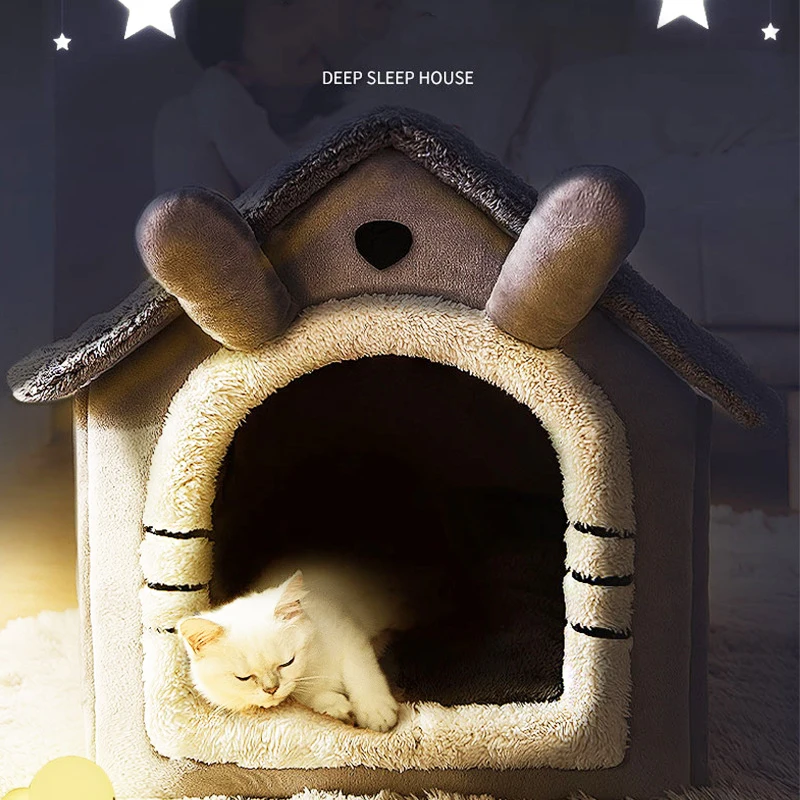 Foldable Pet Nest Cat House Super Soft Plush Warm Winter Dog Bed Kennel Basket for Cats Removable Pets Tent Cozy Cave Cat Bed
Foldable Pet Nest Cat House Super Soft Plush Warm Winter Dog Bed Kennel Basket for Cats Removable Pets Tent Cozy Cave Cat Bed